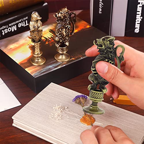 PatPat Harry Potter Gryffindor Seal Stamp Set - Wax Seal Stamp Kit with Gryffindor Wax Seal Stamp, Sealing Wax Beads, Candles, Wax Melting Spoon, Letter Opener, Gift Packing Wax Seal Stamp Kit PatPat Harry Potter Gryffindor Seal Stamp Set - Wax Seal Stamp Kit with Gryffindor Wax Seal Stamp, Sealing Wax Beads, Candles, Wax Melting Spoon, Letter Opener, Gift Packing Wax Seal Stamp Kit